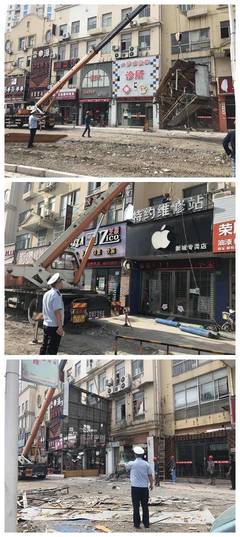 松江重拳出击 12天鏖战违规广告牌，拆除面积超千平方米